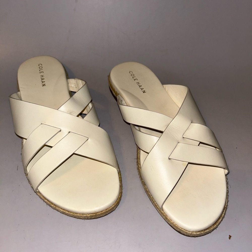 Authentic Cole haan florets flat slide sandal